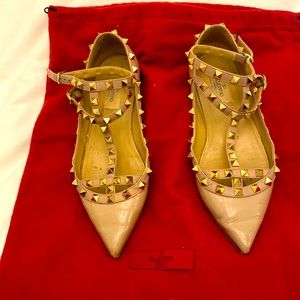 Valentino rockstud flats size 37